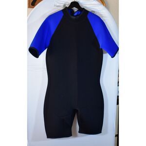Sleek Neoprene Wetsuit Shorty - Blue & Black Size XL